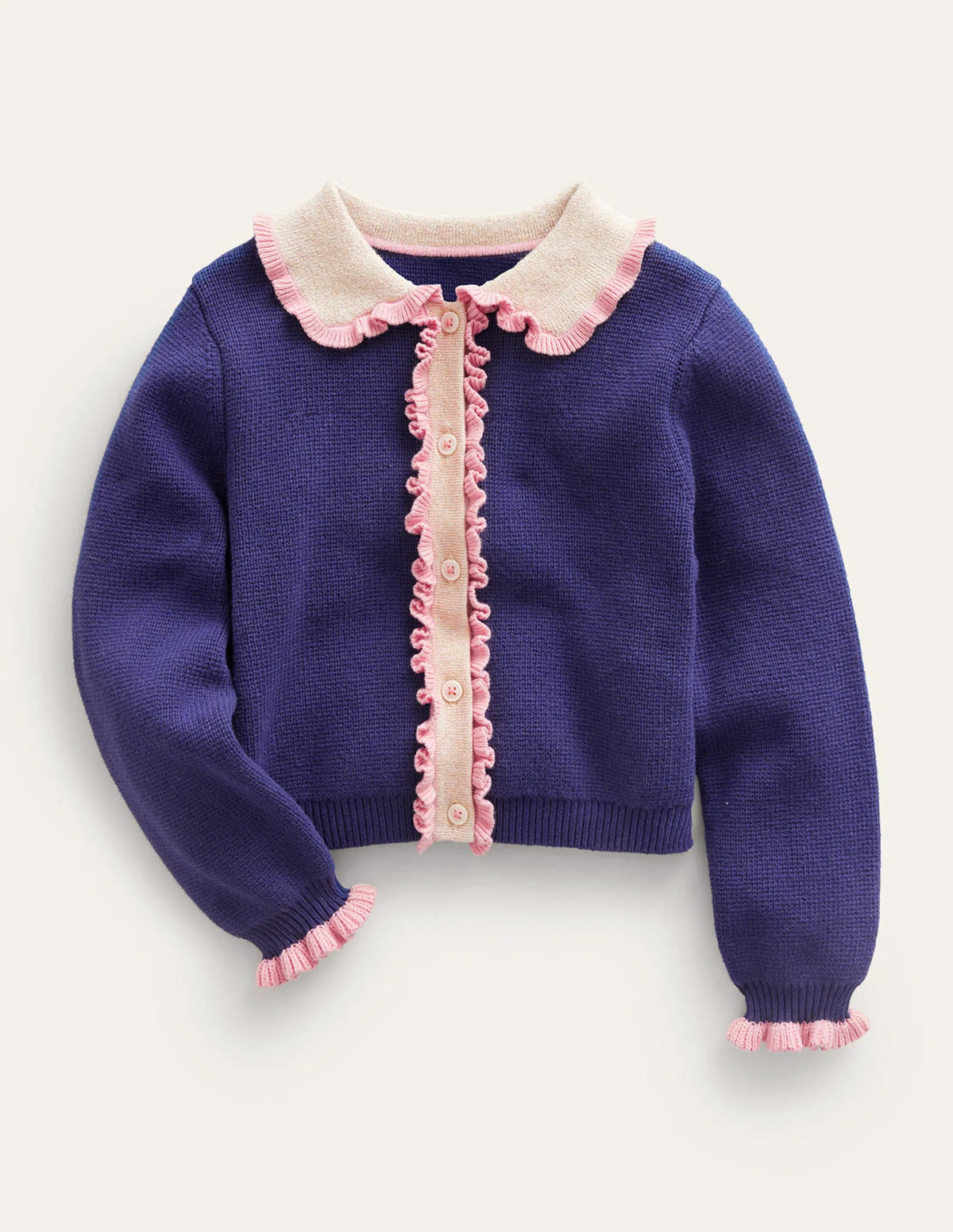 Knitted Jacket-College Navy