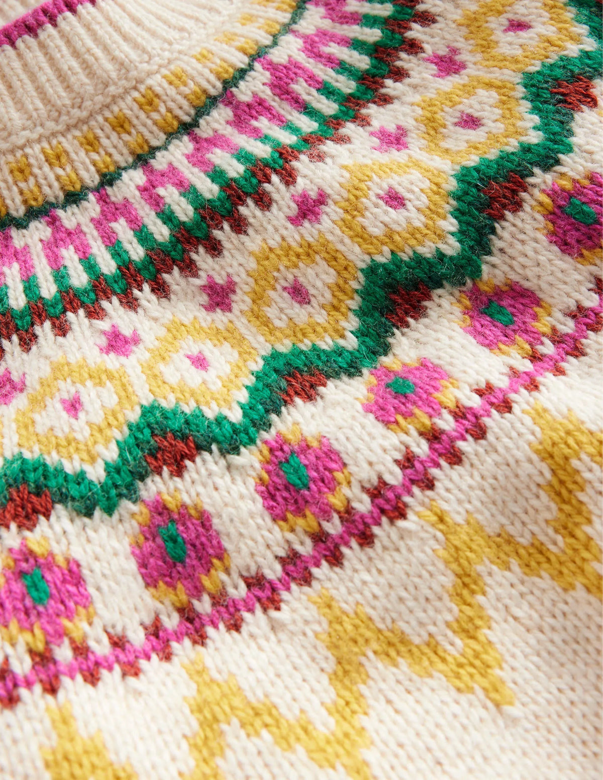 Fair Isle Sweater-Oatmeal Marl