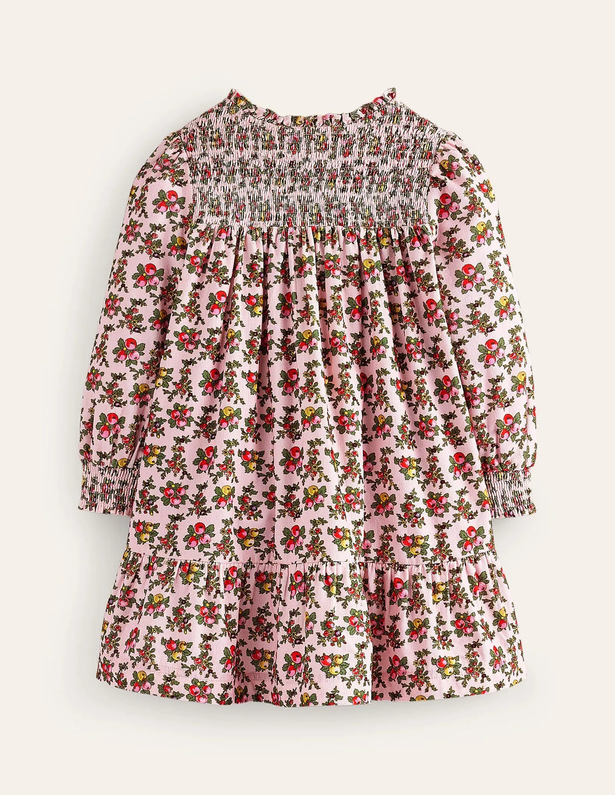 Shirred Cord Dress-French Pink Apple Orchard