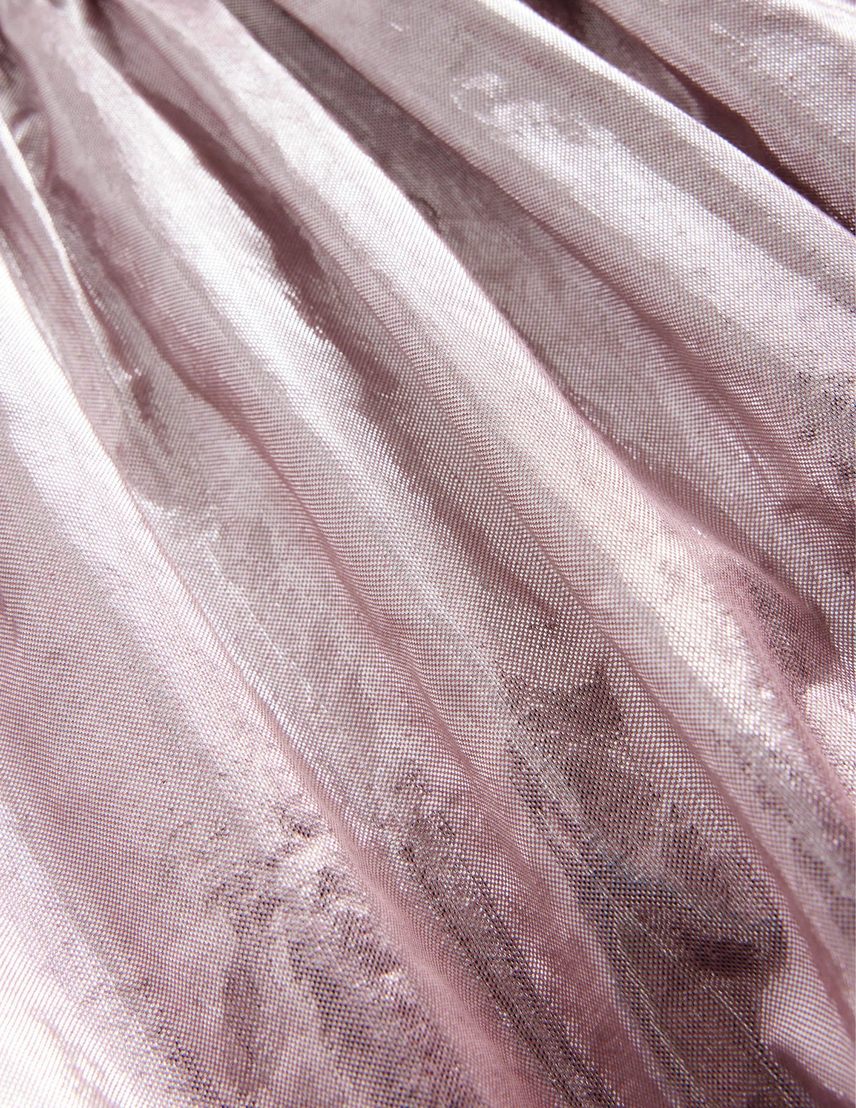 Metallic Party Skirt-Almond Pink