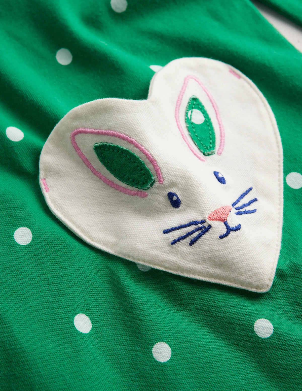 Collared Pocket Tunic-Veridian Green Spot Bunny