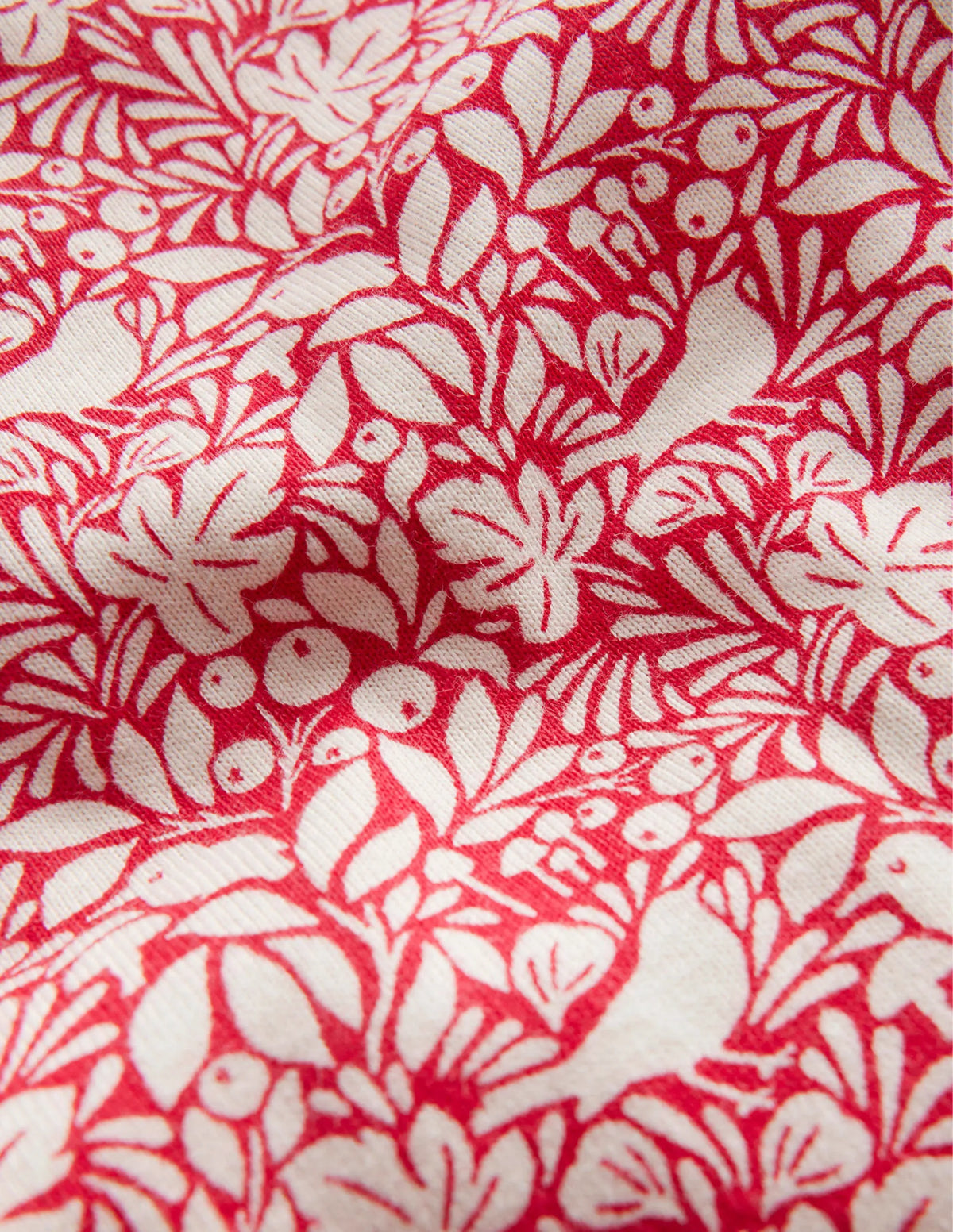 Snug Long John Pajamas-Rockabilly Red Robins
