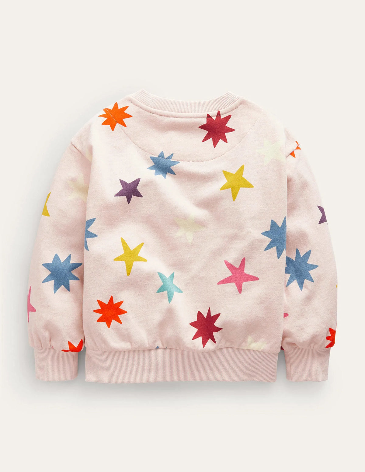 Relaxed Printed Sweatshirt-Oatmeal Multi Stars