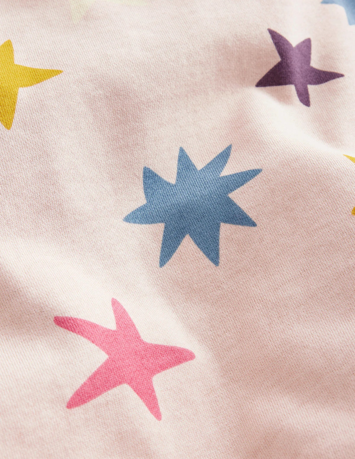 Relaxed Printed Sweatshirt-Oatmeal Multi Stars