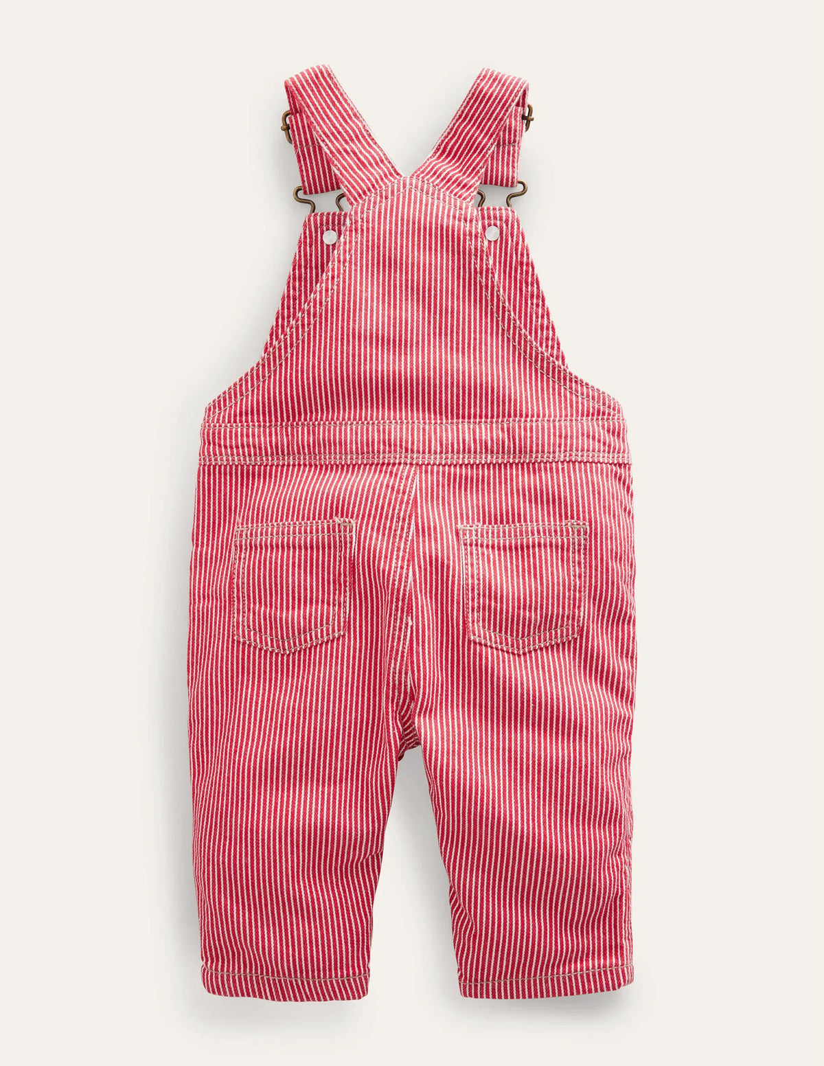 Patch Pocket Overalls-Rockabilly Red Ticking