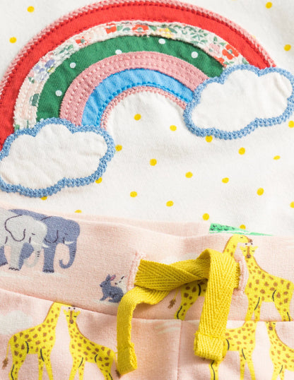 Jersey Play Set-Provence Dusty Pink Animals