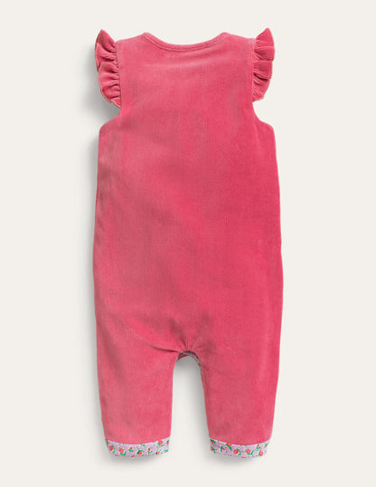 Jersey Cord Romper-Desert Rose