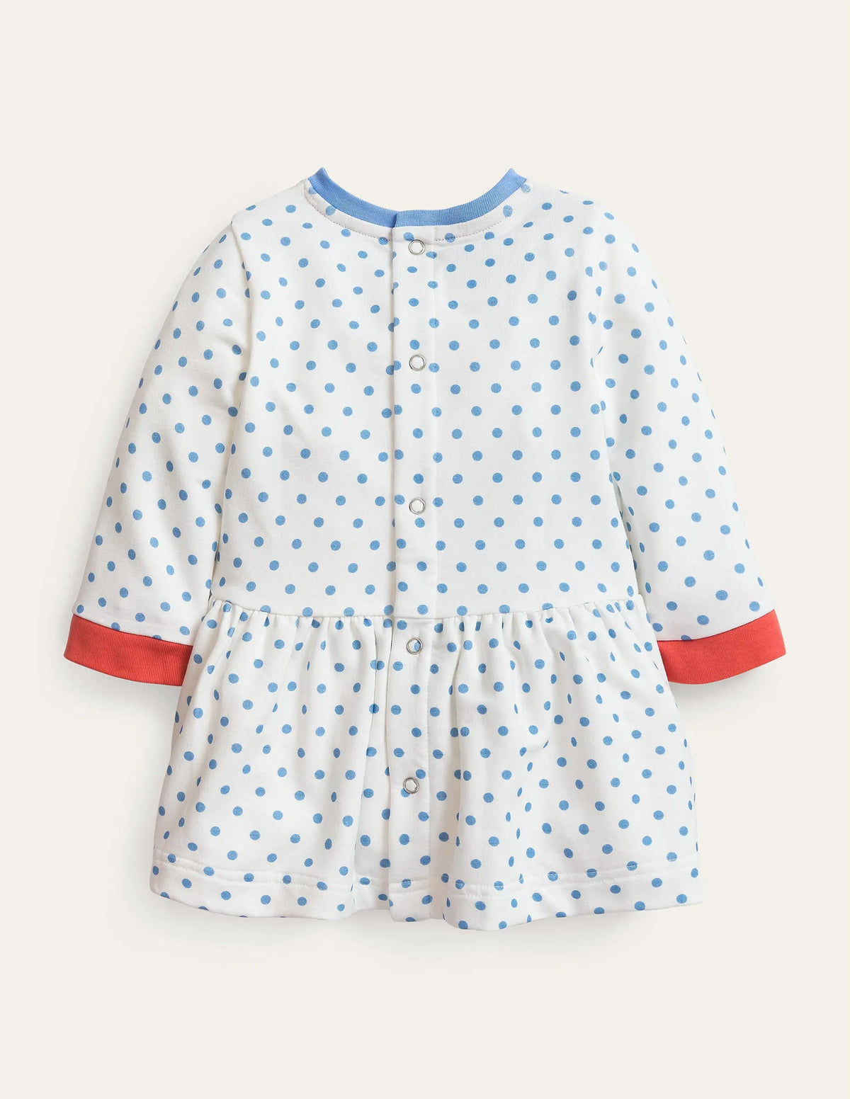 Chain Stitch Jersey Dress-Vanilla Pod/Wren Spot Floral
