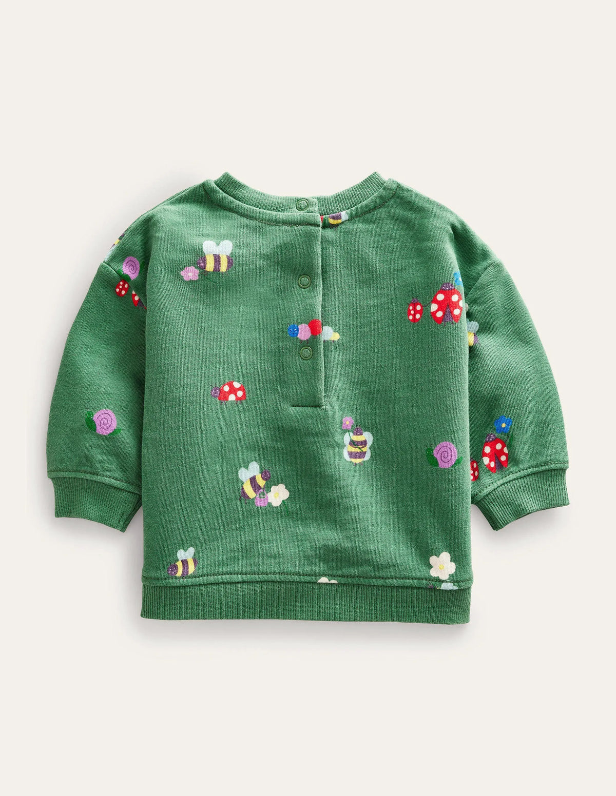 Relaxed Sweatshirt-Deep Grass Green Bugs