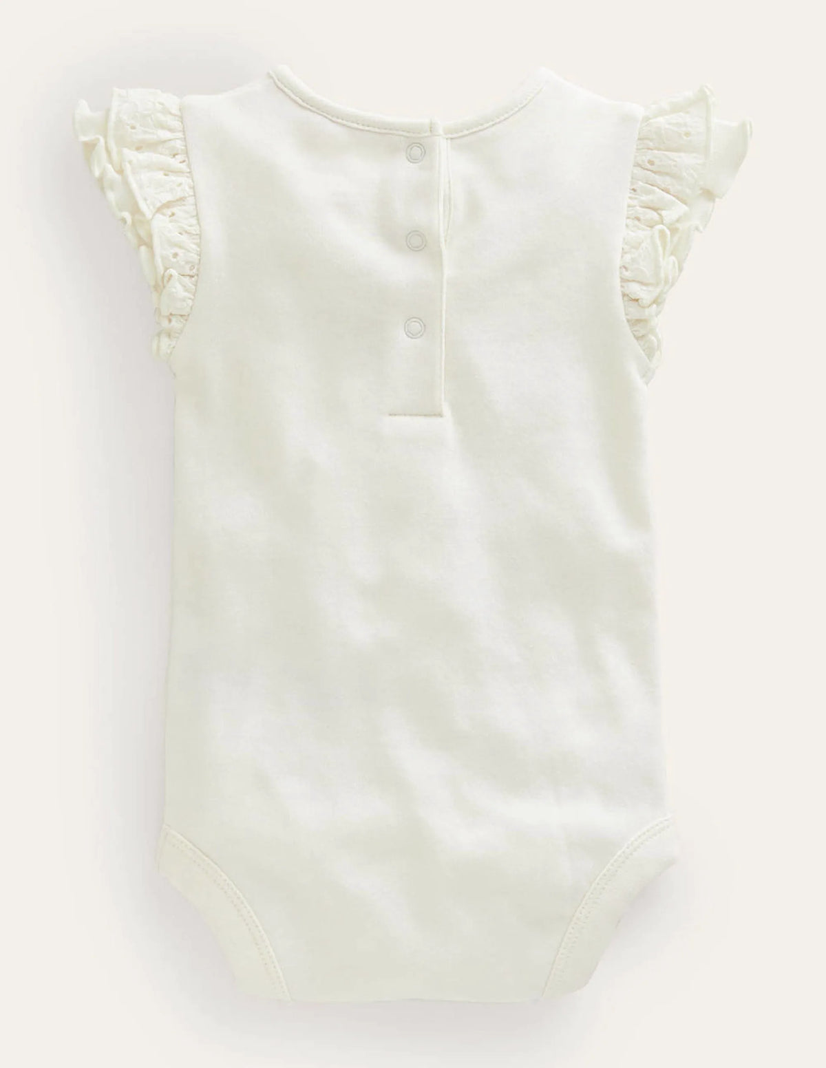 Broderie Sleeve Body-Ivory