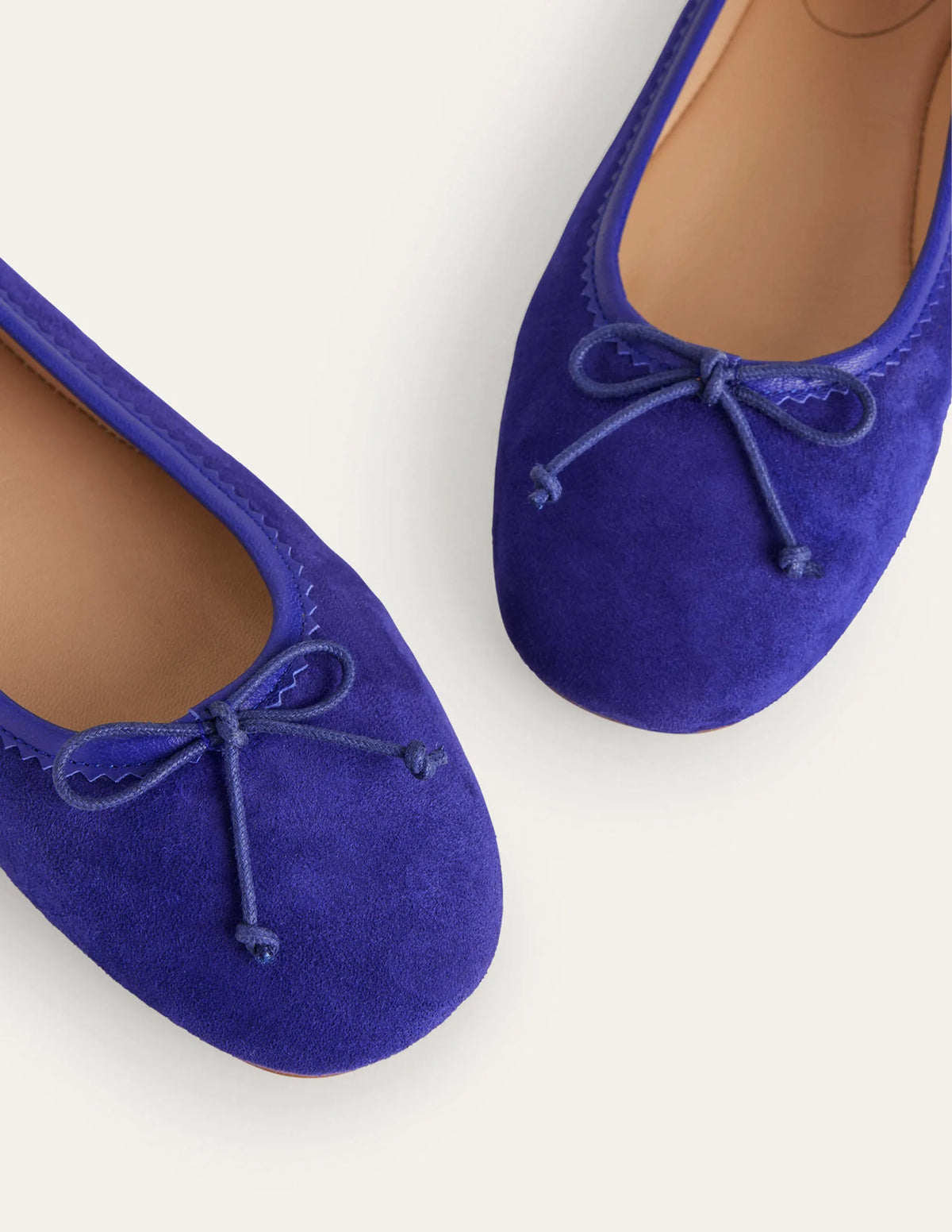 Kitty Flexi Sole Ballet Flats-Lapis Blue Suede