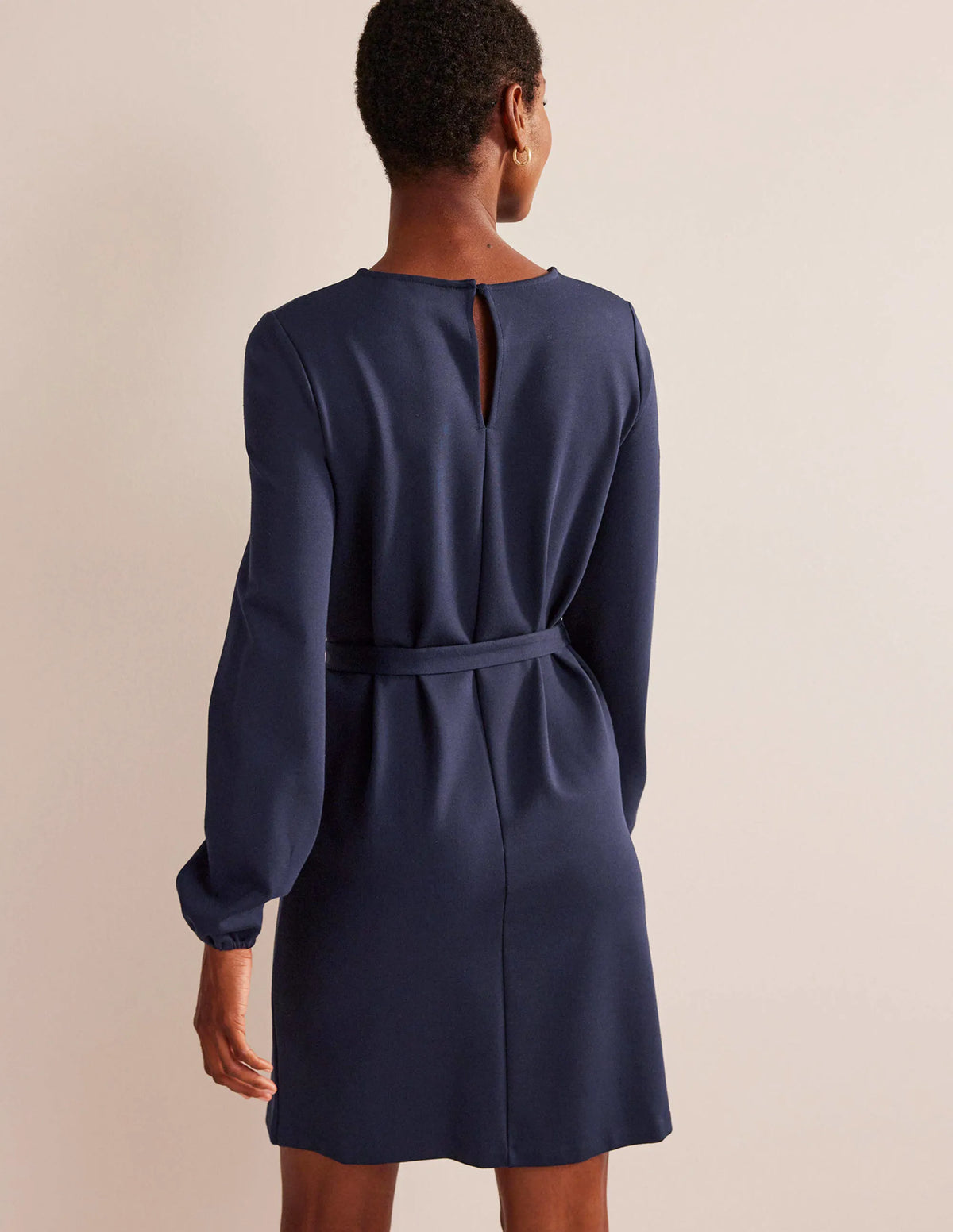 Violet Ponte Shift Dress-Navy