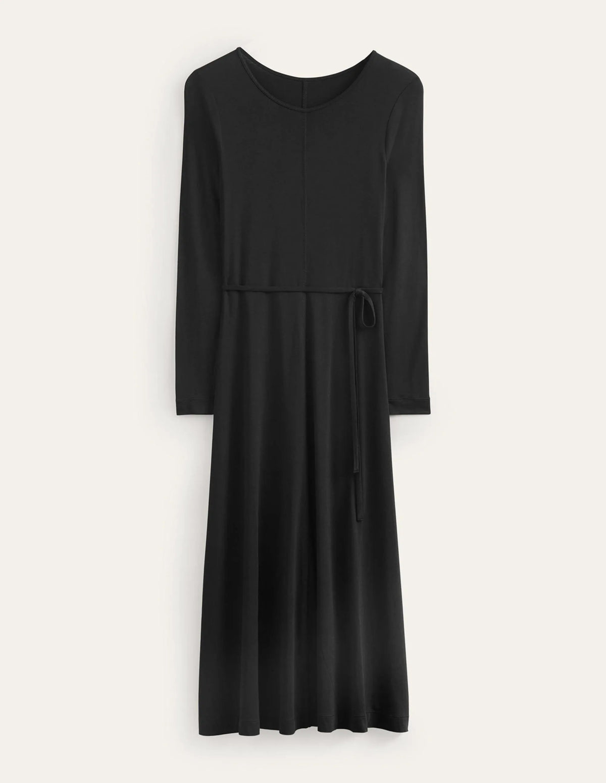 Lucy Jersey Midi Dress-Black