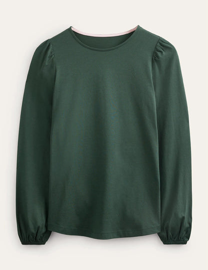 Supersoft Long Sleeve Top-Chatsworth Green