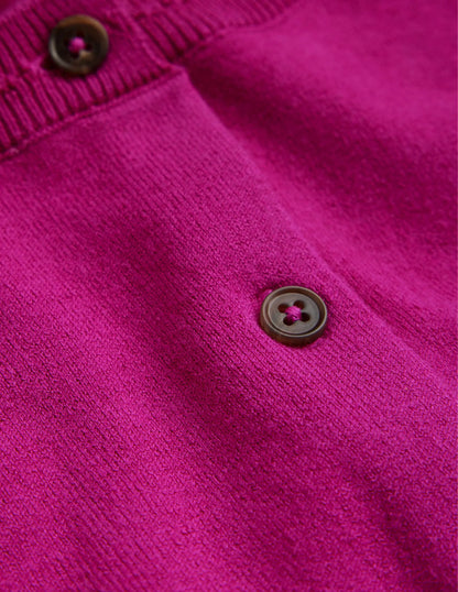 Catriona Cotton Cardigan-Festival Fuchsia
