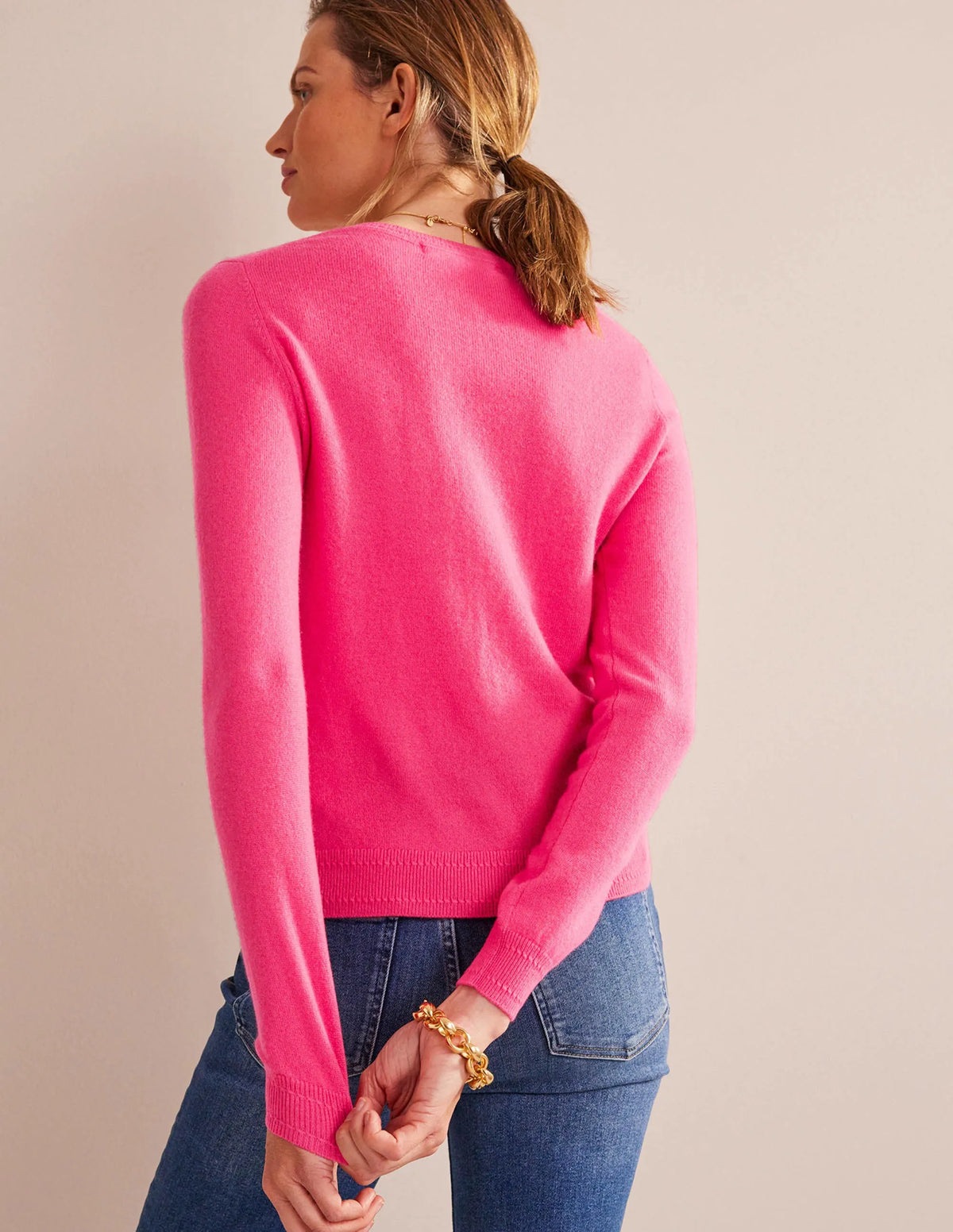 Eva Cashmere Crew Neck Sweater-Jazzy