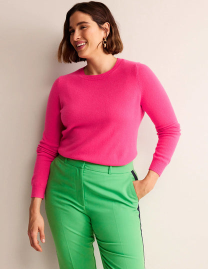 Eva Cashmere Crew Neck Sweater-Jazzy
