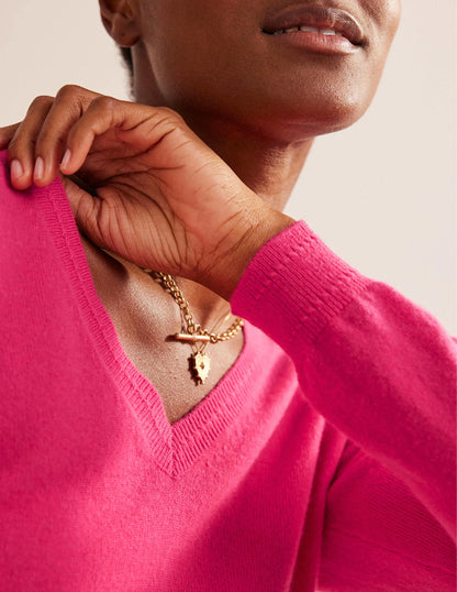 Eva Cashmere V-Neck Sweater-Jazzy