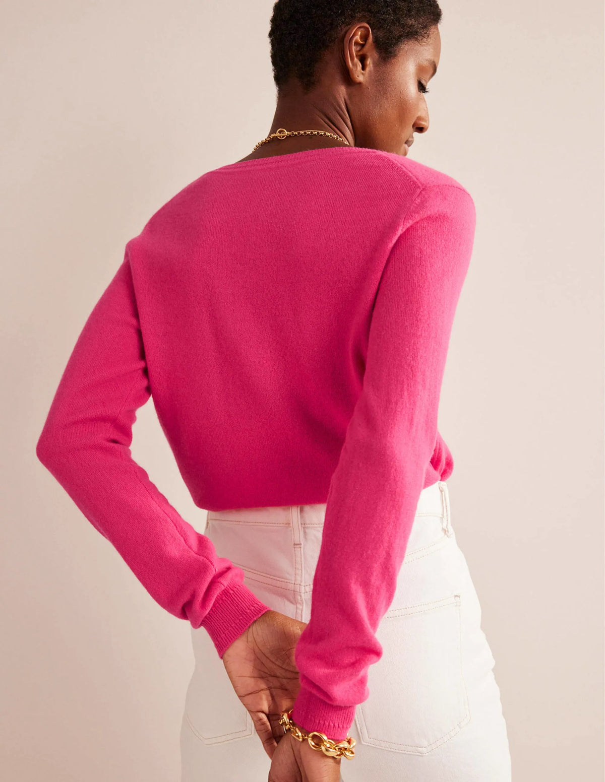 Eva Cashmere V-Neck Sweater-Jazzy