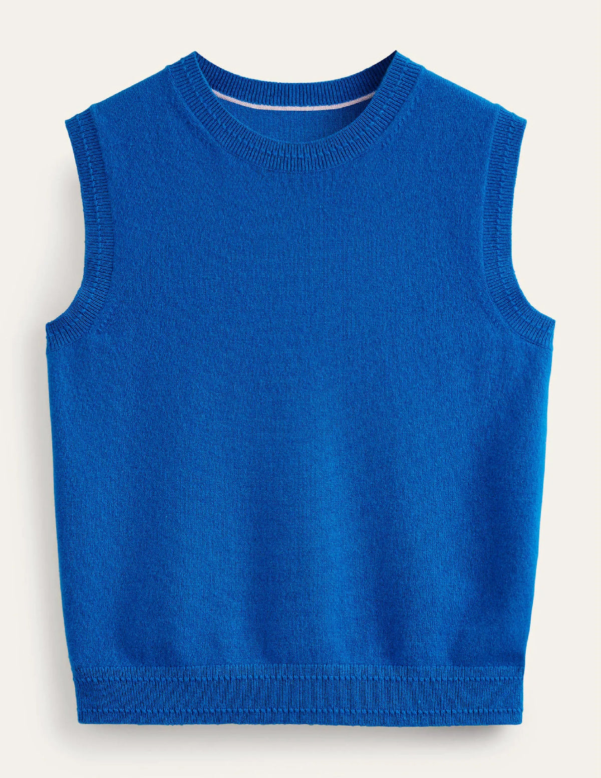 Eva Cashmere Vest-Cyan