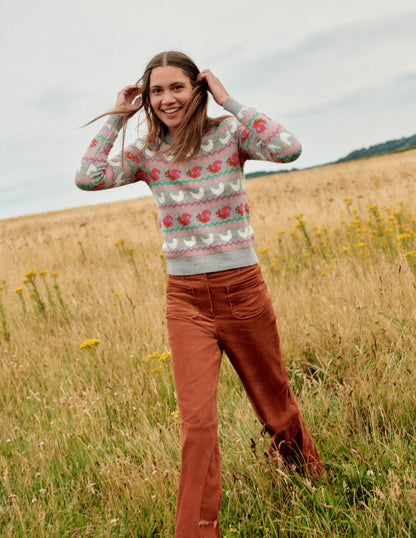 Edie Fair Isle Sweater-Nature Lover