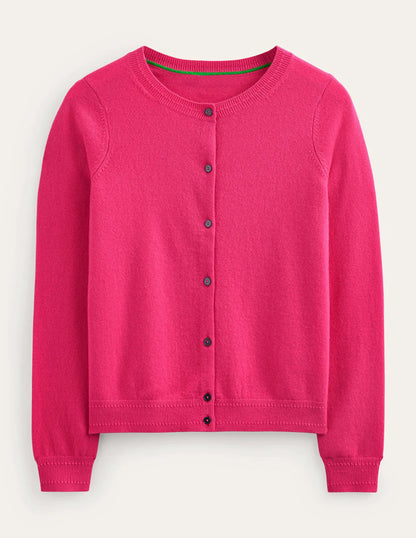 Eva Cashmere Crew Cardigan-Jazzy