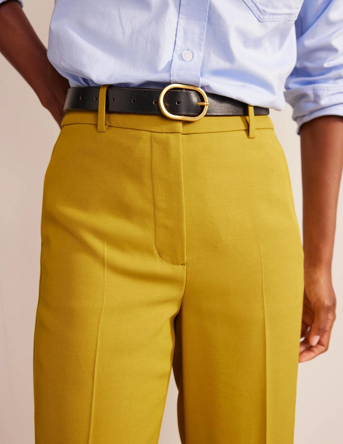 Tailored Tapered Pants-Citronelle