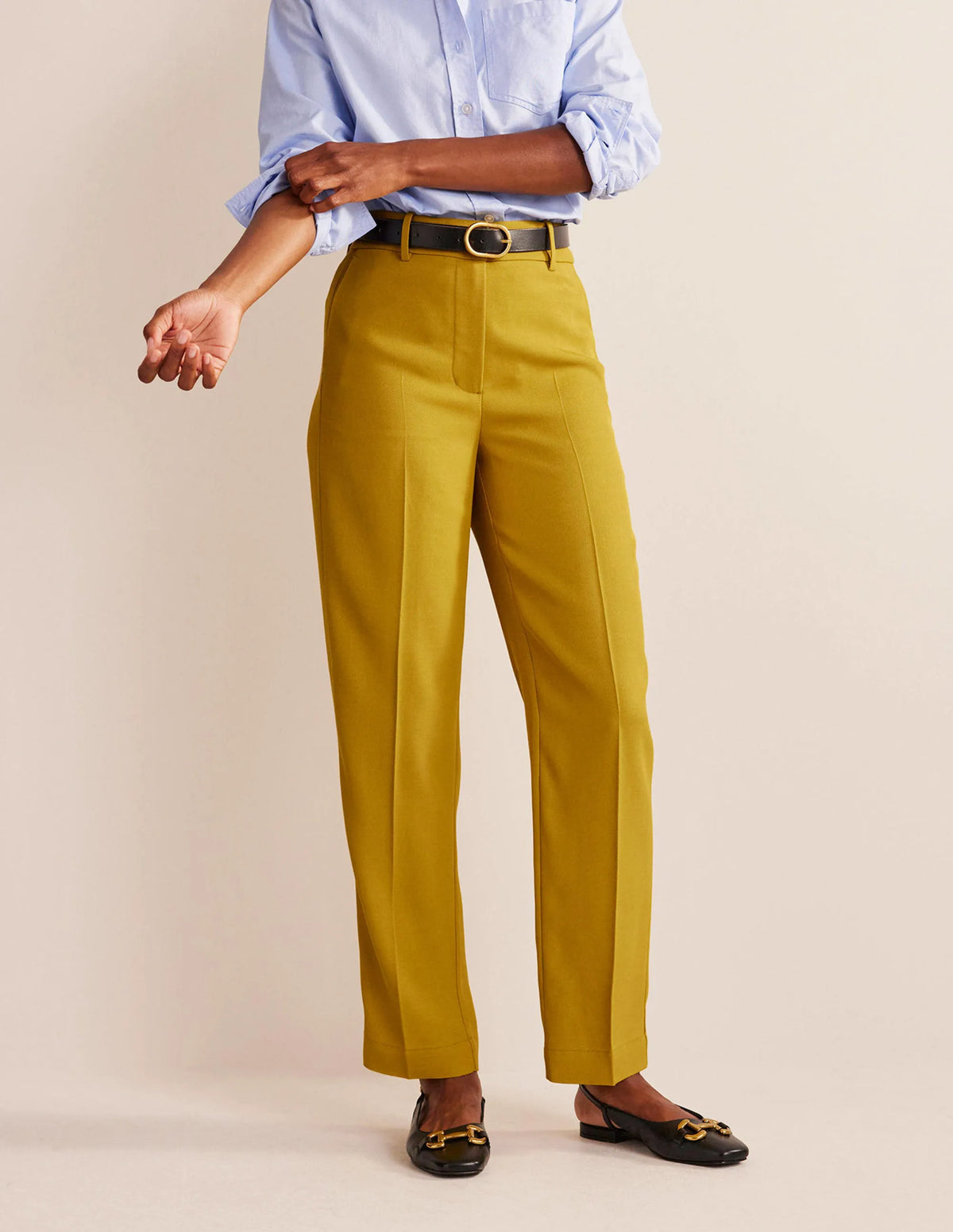 Tailored Tapered Pants-Citronelle