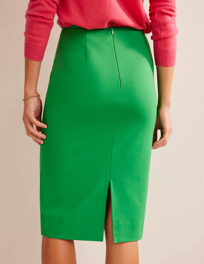 Hampshire Ponte Skirt-Green Bee