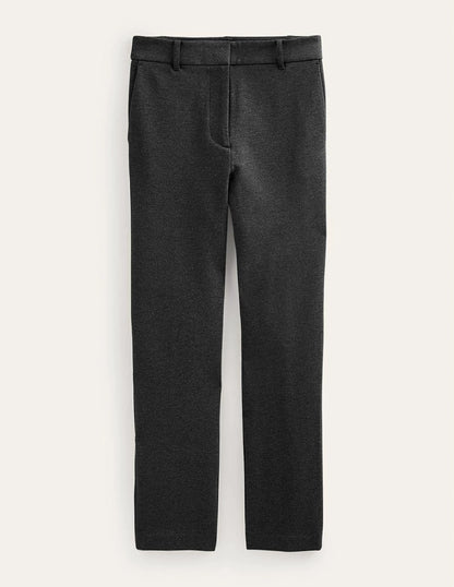 Highgate Ponte Pants-Charcoal Marl