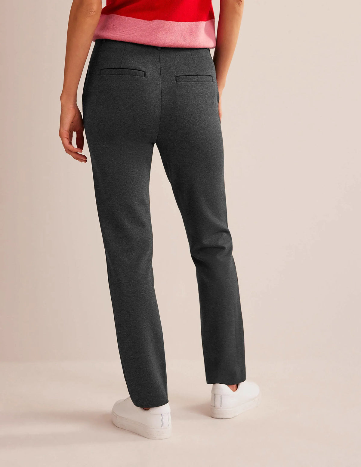 Highgate Ponte Pants-Charcoal Marl