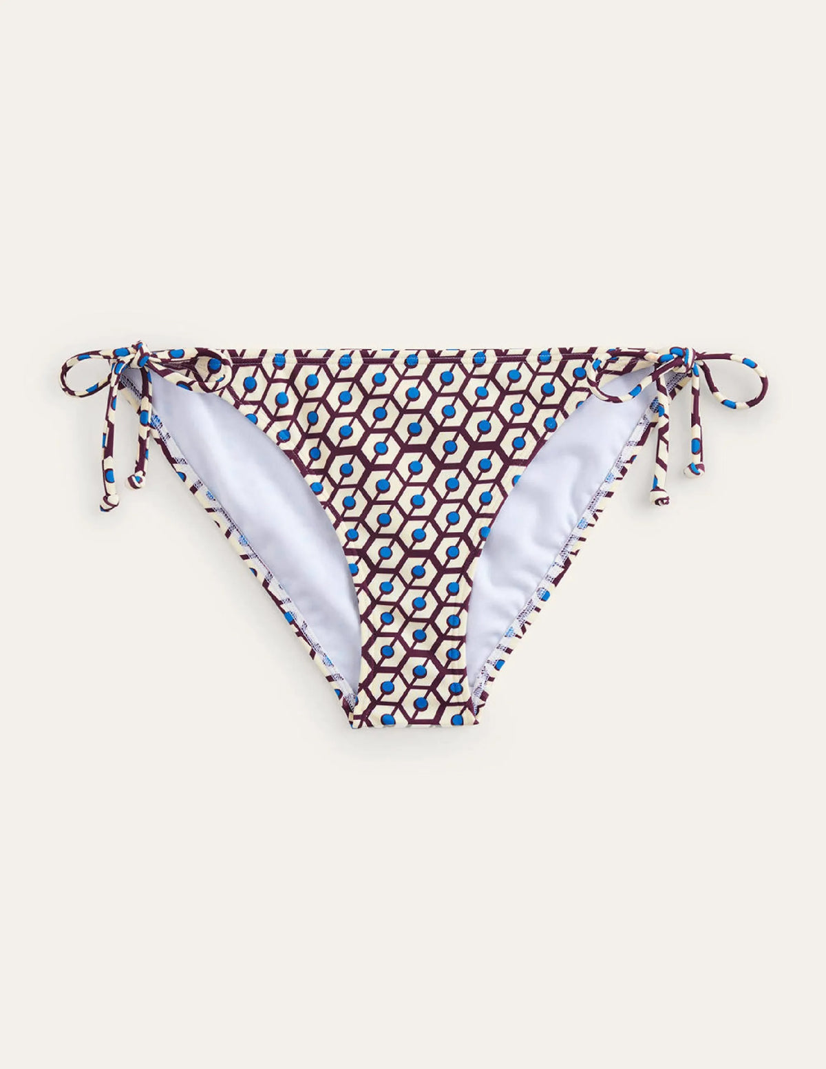 Symi String Bikini Bottoms-Dark Burgundy, Reverie