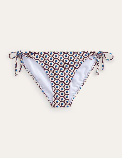 Symi String Bikini Bottoms-Dark Burgundy, Reverie