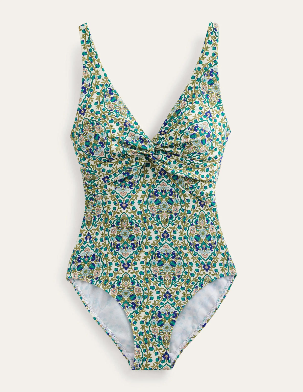 Twist Classic Swimsuit-River Reed, Vine Terrace