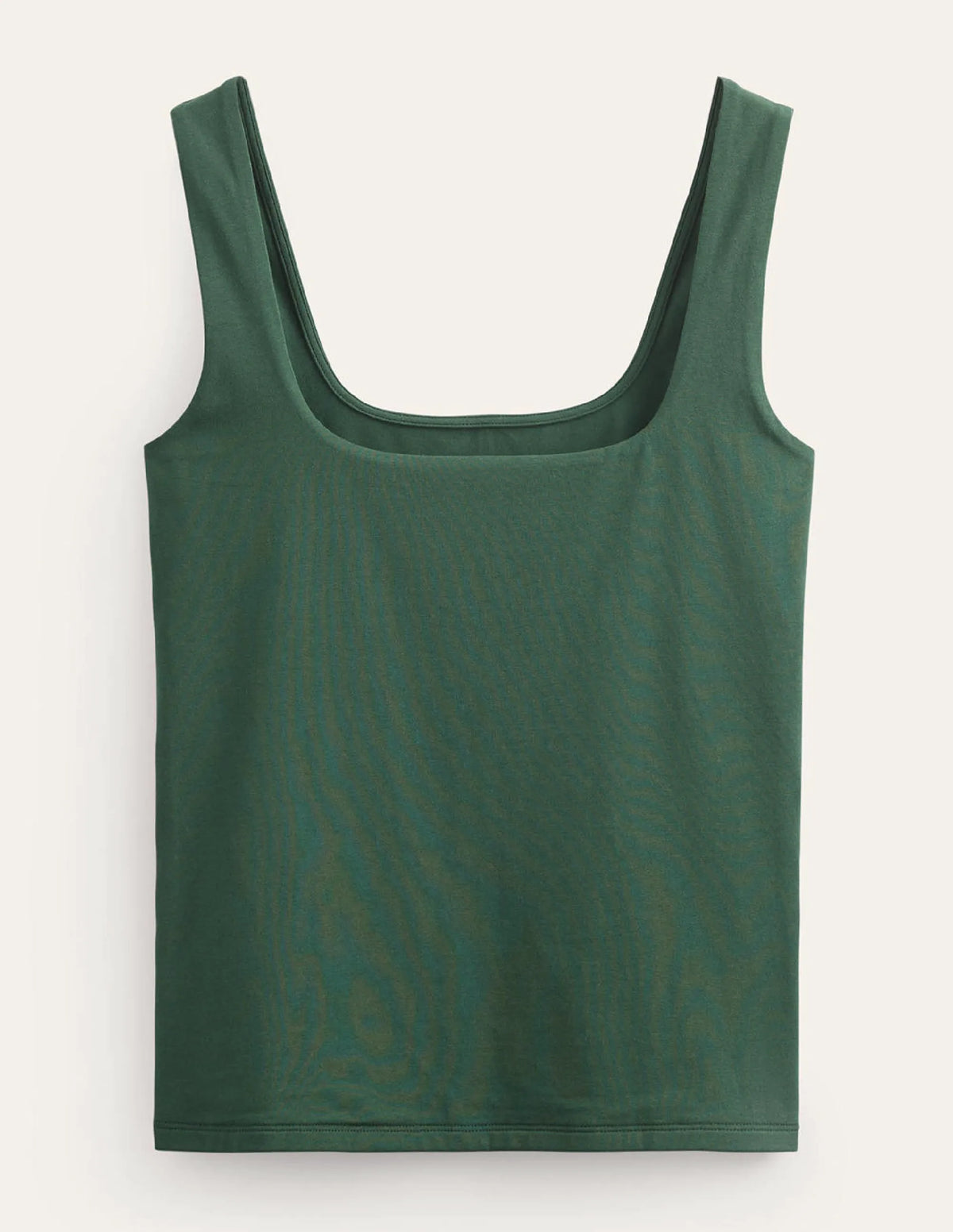 Double Layer Square Neck Tank-Chatsworth Green