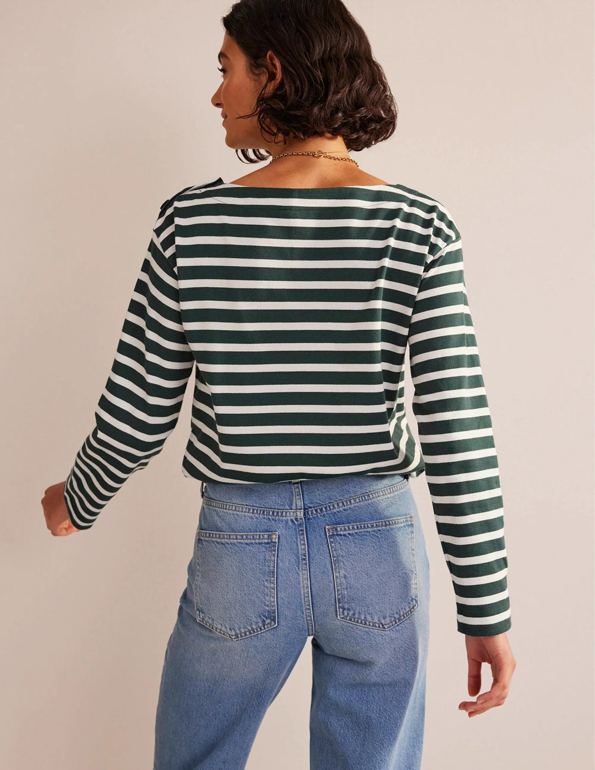 Sophie Breton Top-Chatsworth Green, Ivory