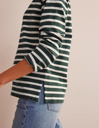 Sophie Breton Top-Chatsworth Green, Ivory