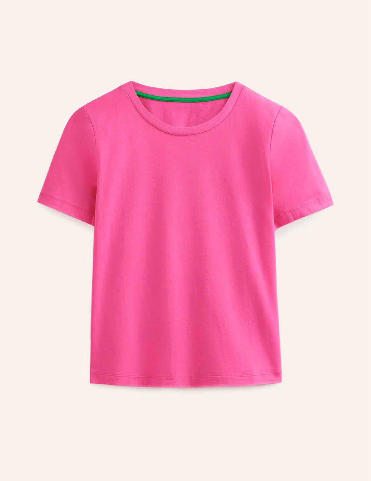 Pure Cotton Crew T-shirt-Pink