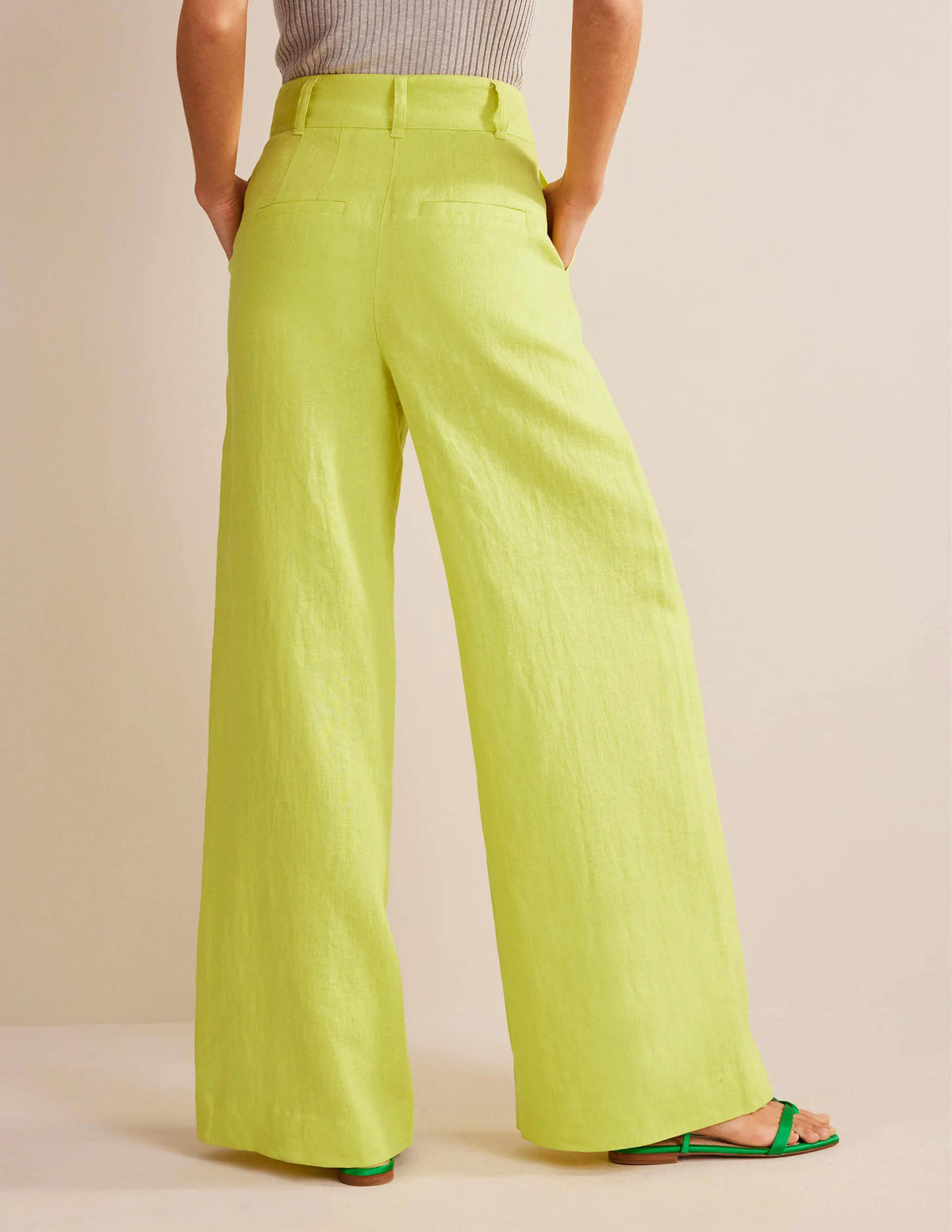 Highbury Linen Pants-CItrus