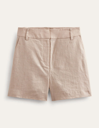 Tailored Linen Shorts-Rope