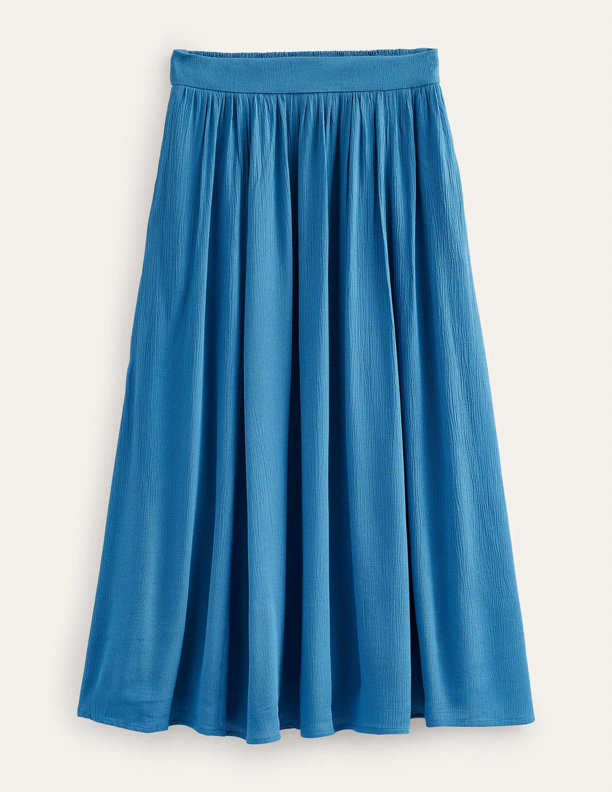 Vacation Midi Skirt-Aegean blue