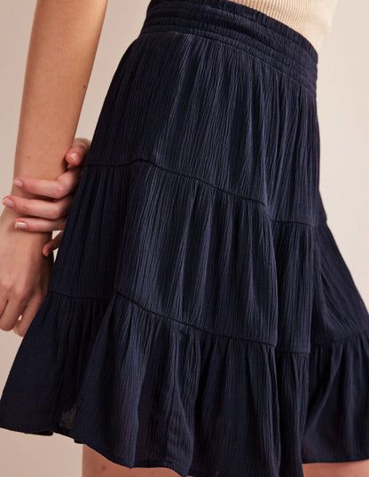 Vacation Mini Skirt-Navy