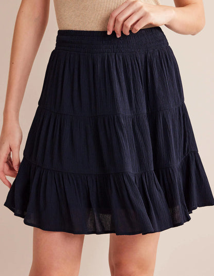 Vacation Mini Skirt-Navy