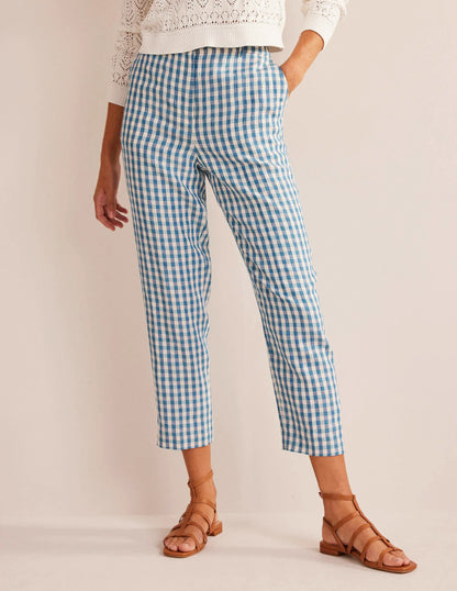 Kew Linen Pants-Check