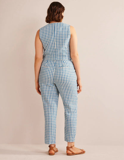 Kew Linen Pants-Check
