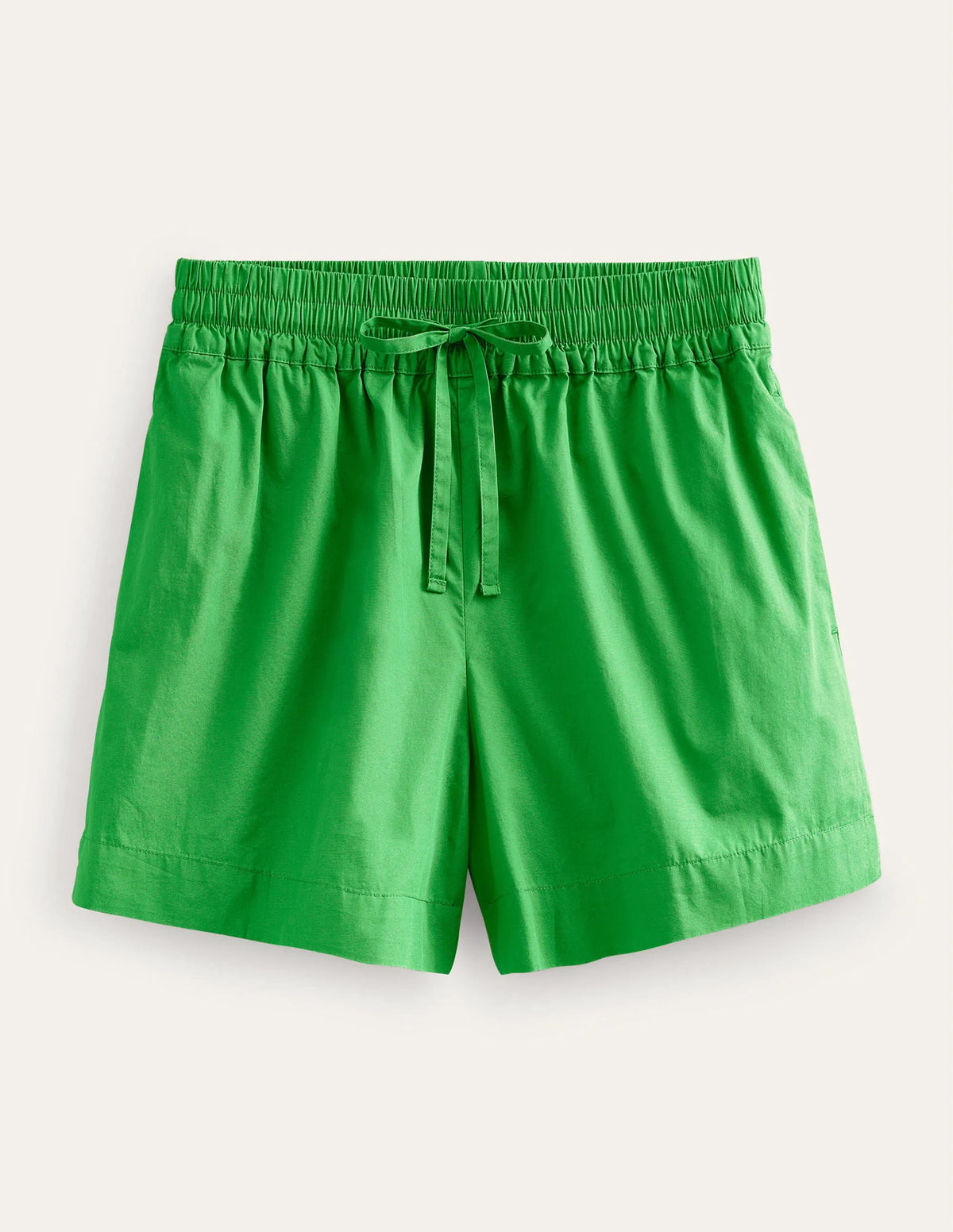 Cotton Pull-on Shorts-Green Bee