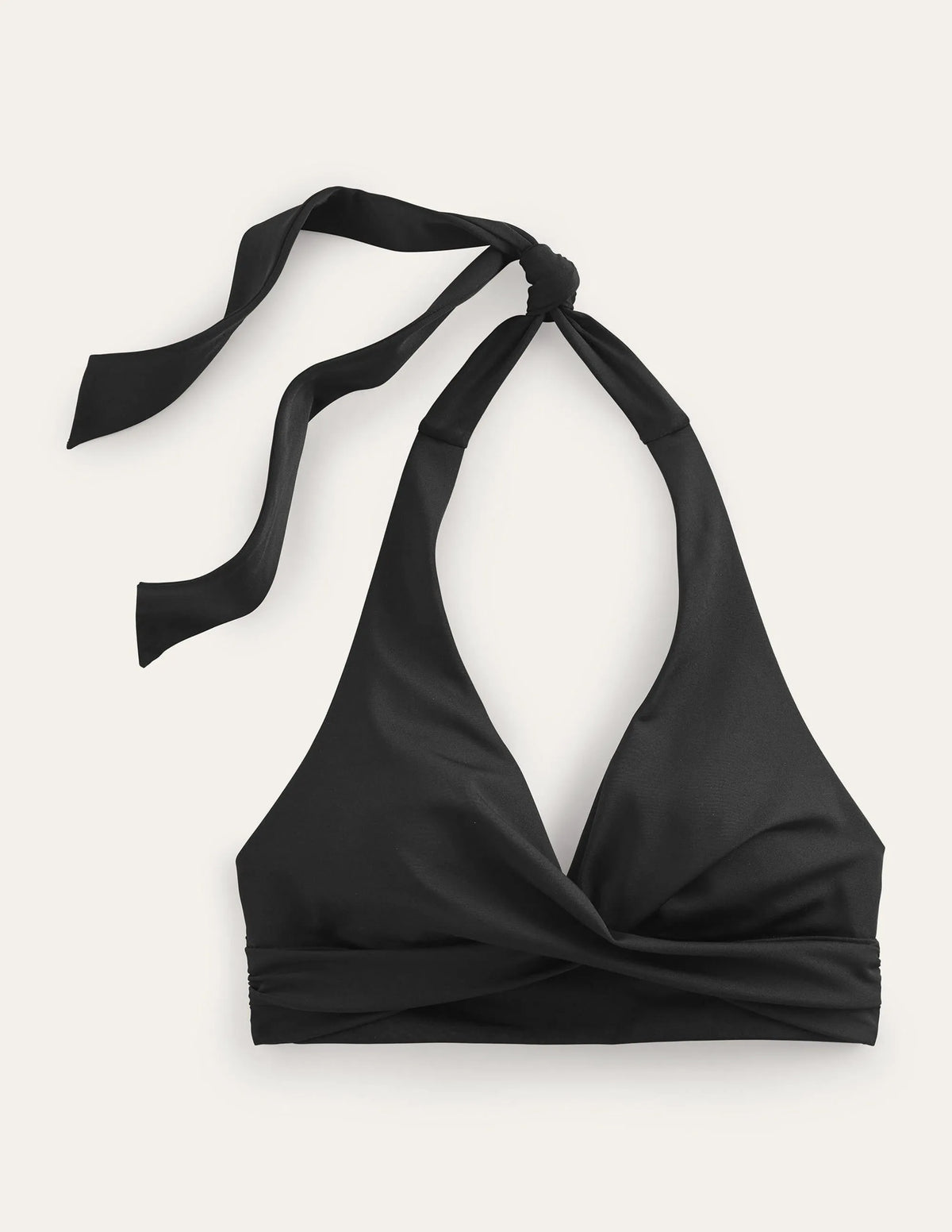 Twisted Classic Bikini Top-Black