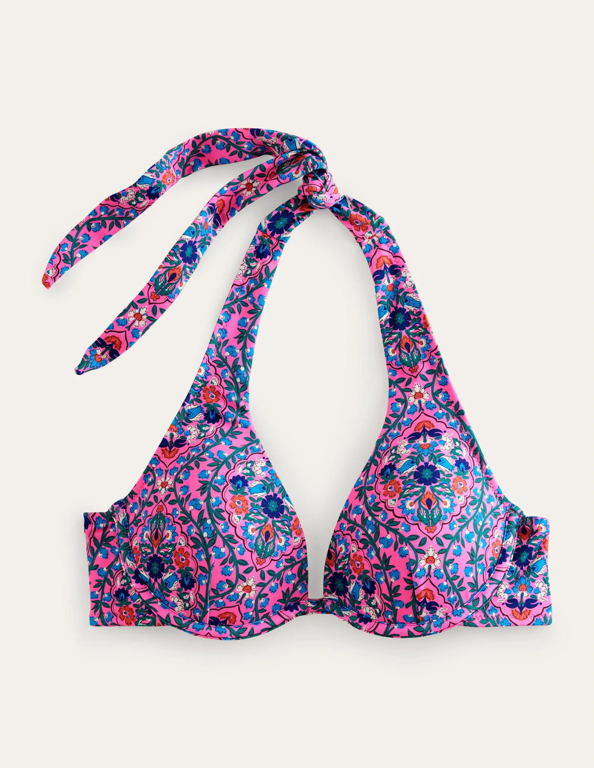 Enhancer Underwired Bikini Top-Festival Pink, Vine Terrace