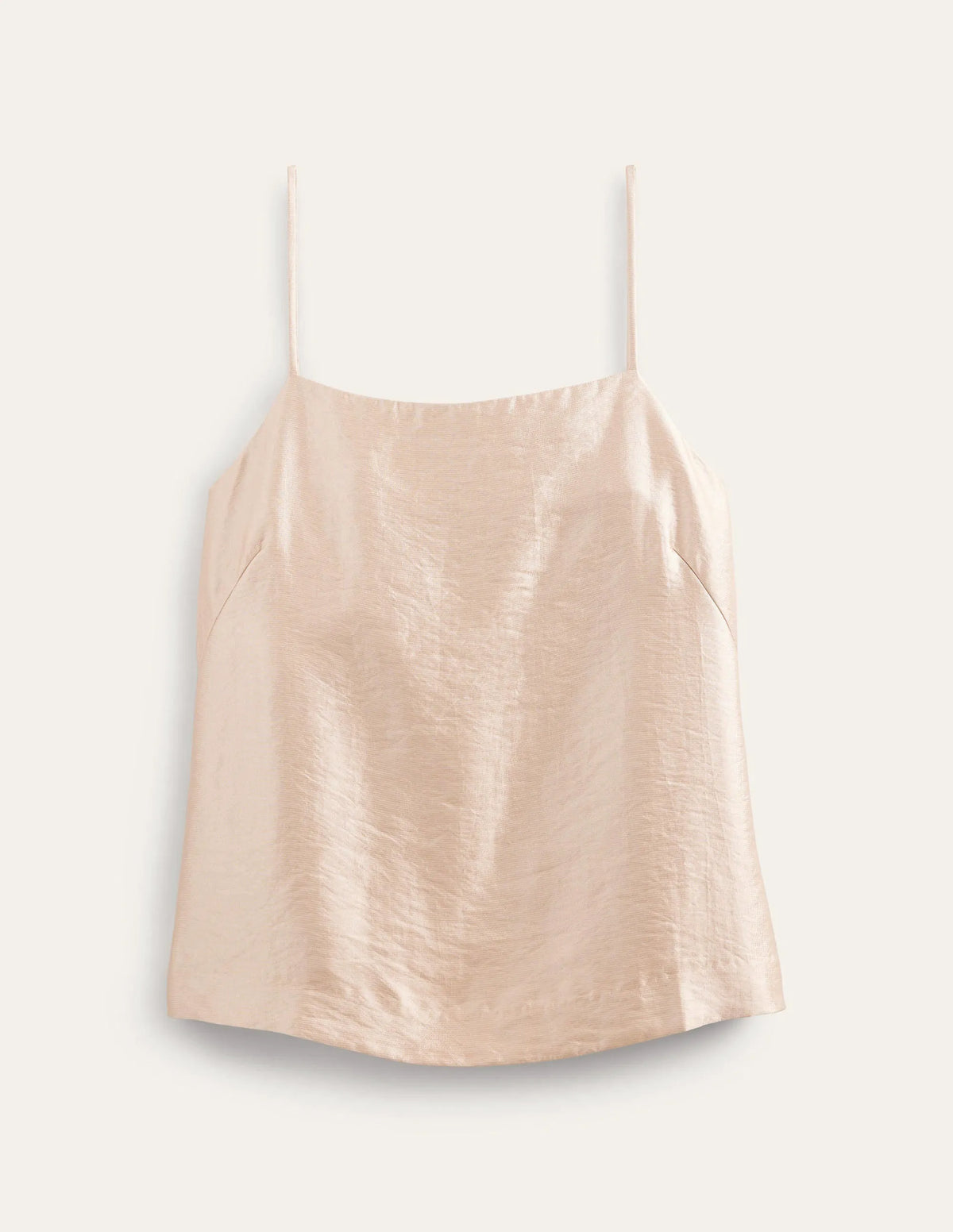 Longerline Satin Cami-Blush