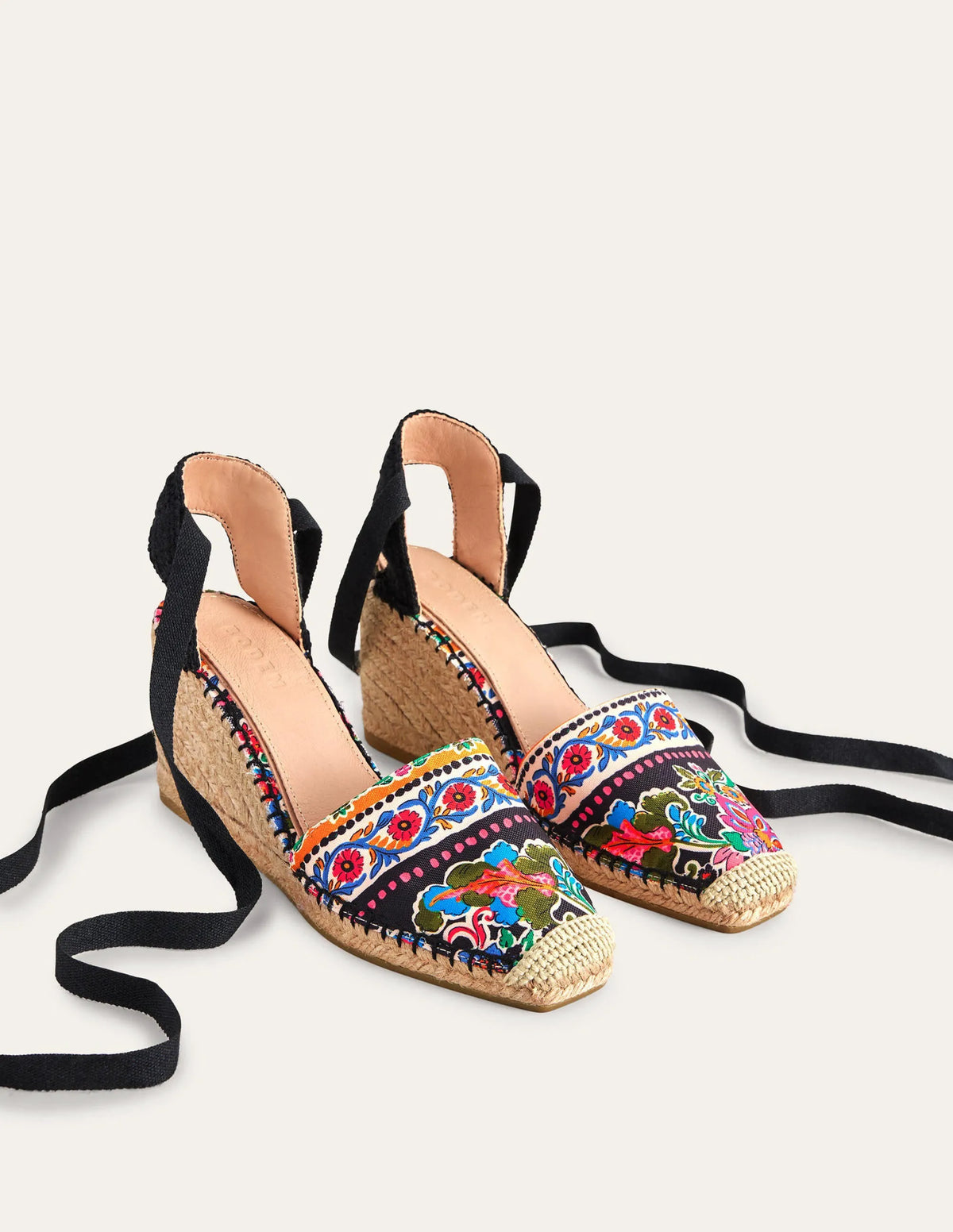 Esme Espadrille Wedges-Carnation Bloom